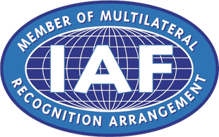 InterCert är ett ackrediterat certifieringsorgan och medlem i IAF Multilateral Recognition Arrangement. IAF Multilateral Recognition Arrangement member
